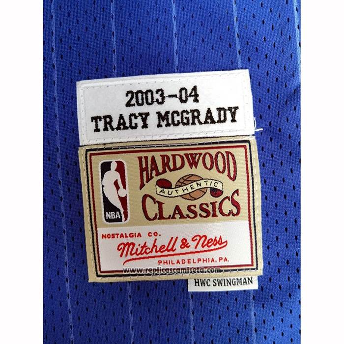 Camiseta Orlando Magic Tracy McGrady #1 Mitchell & Ness 2003-04 Azul